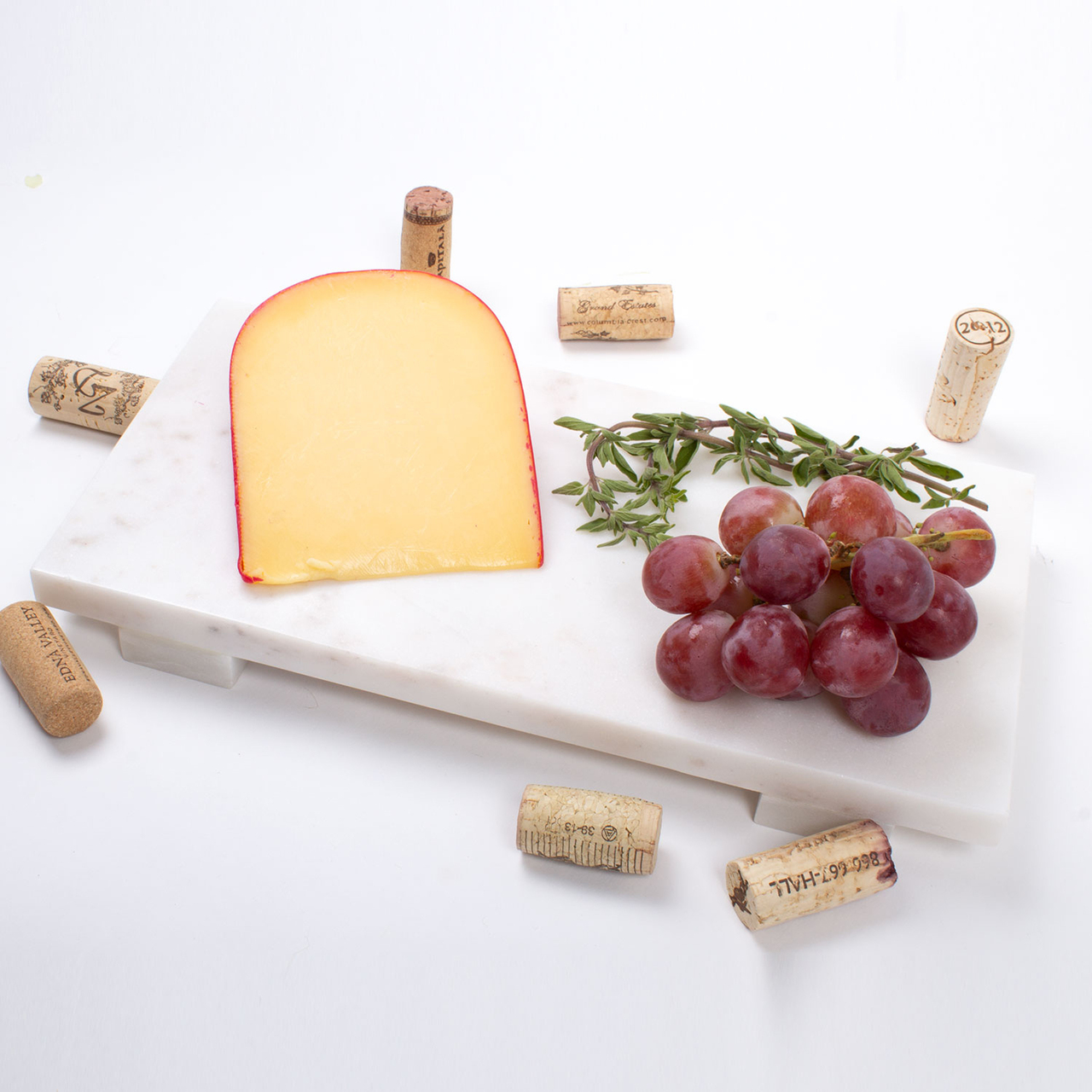 8 Oak Lane White Marble Cheese Boards