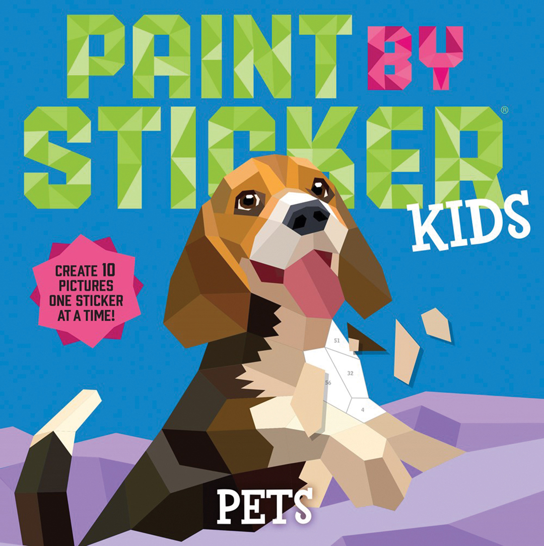 Workman Paint By Sticker Kids: Pets-Create10 Pictures One Sticker at a Time!